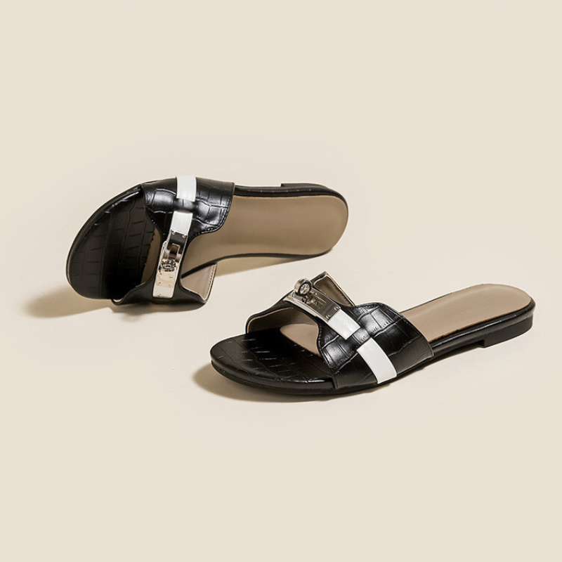 Elegant Summer Flat Slip-On Sandals